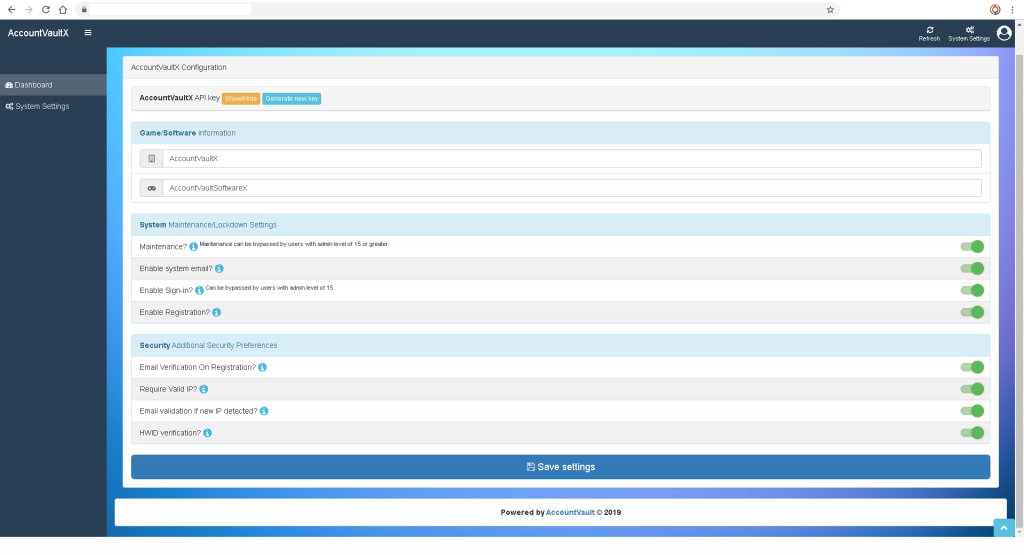 AccountVault System – ByteVault Studio